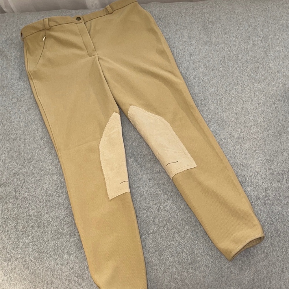 Womens Tuff Rider Equestrian Riding Breeches Pants Size 32 Ribbed